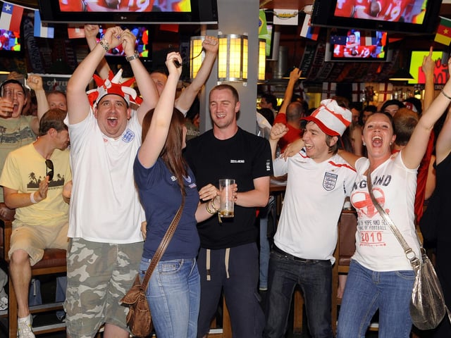 England football fans at Walkabout Bar in Guildhall Walk - was this you?