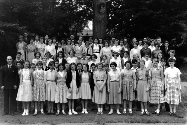The senior choir from Portchester School about 1953