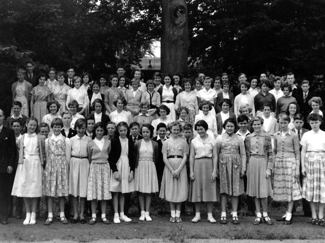 The senior choir from Portchester School about 1953