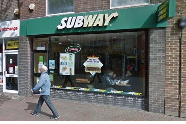Rated 5: Subway at 73 High Street, Gosport; rated on May 1