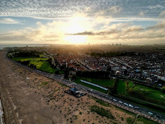 Kevin Fryer of My Portsmouth took this brilliant picture of the sunshine with his drone.