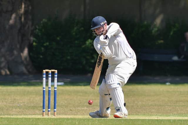 Havant opener Pete Hopson on his way to a half-century against South Wilts. Picture by Martyn White