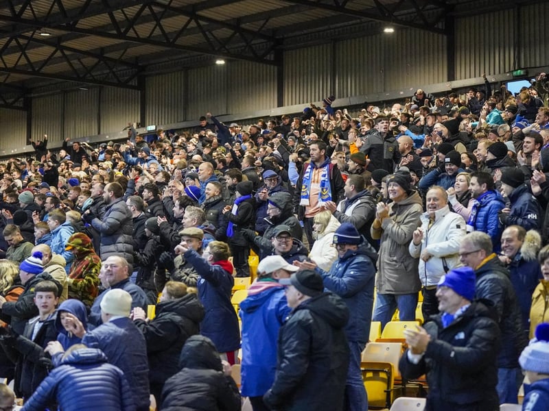 Around 1,800 Pompey fans were in raucous voice in the 1-0 victory at Port Vale.