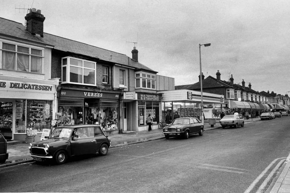 Winter Road, Southsea, in 1984. The News PP1936