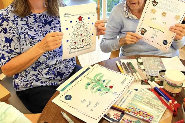 Sharing memories of past Christmases through a heartfelt letter.