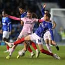 Ben Stevenson in action for Pompey against Peterborough. Picture: Joe Dent/theposh.com