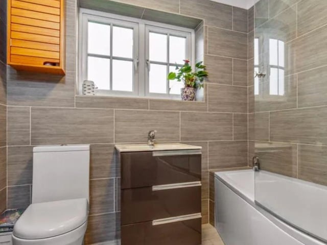 This property is on the market for £685,000 and it is being sold with Treagust and Co.