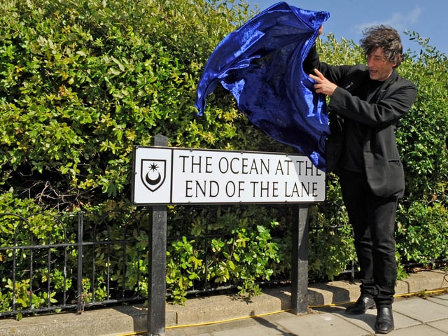 The Ocean at the End Lane - the tiny little road at the end of Canoe Lake in Southsea - is named after the book of the same name!