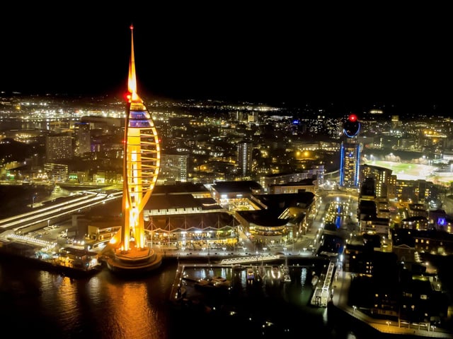 Spinnaker Tower has some of the best views of Portsmouth, which makes it an ideal location to celebrate a wedding.
The Spinnaker Tower website describes the venue as 'the perfect setting for exquisite ceremonies and exclusive receptions'.