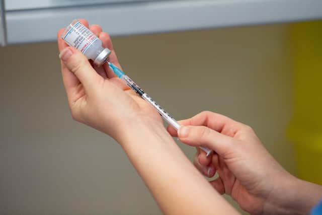 The city's public health boss has urged people to have their vaccines as infection rates rise. Photo by JACOB KING/POOL/AFP via Getty Images.