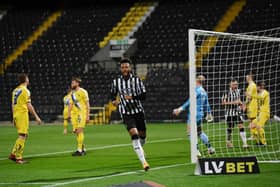 Notts County's Kyle Wootton is expected to start on the bench in the FA Trophy tie at Westleigh Park. Photo by Michael Regan/Getty Images.