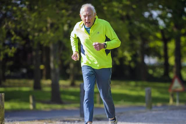 Fareham-based Peter Adams continues to run regularly at the age of 85 Picture: Allan Hutchings (060670-4766)