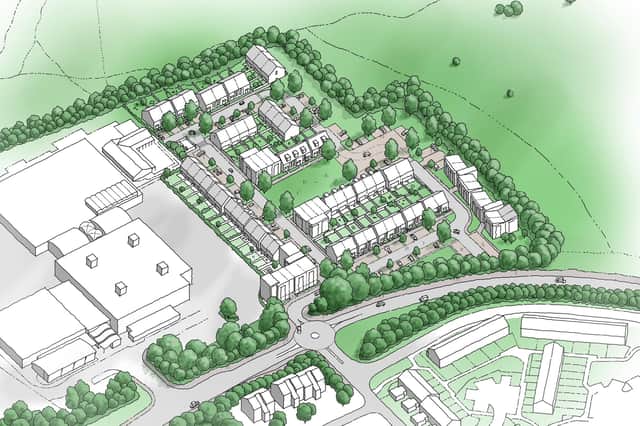 An artist's impression of plans for the Havant and South Downs College site, Crookhorn