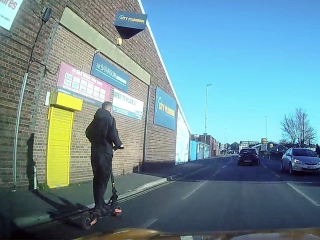 Dashcam shows Joseph Pedelty heading towards the red light.