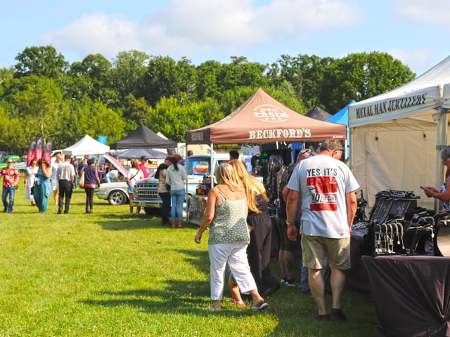 Trade stalls at the Custom and American Show