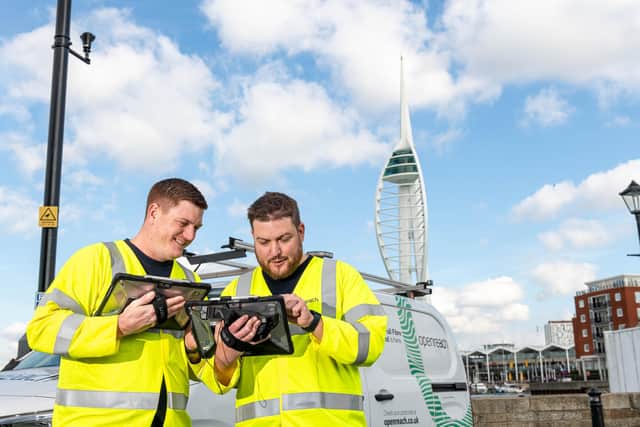 Openreach engineers in Portsmouth.