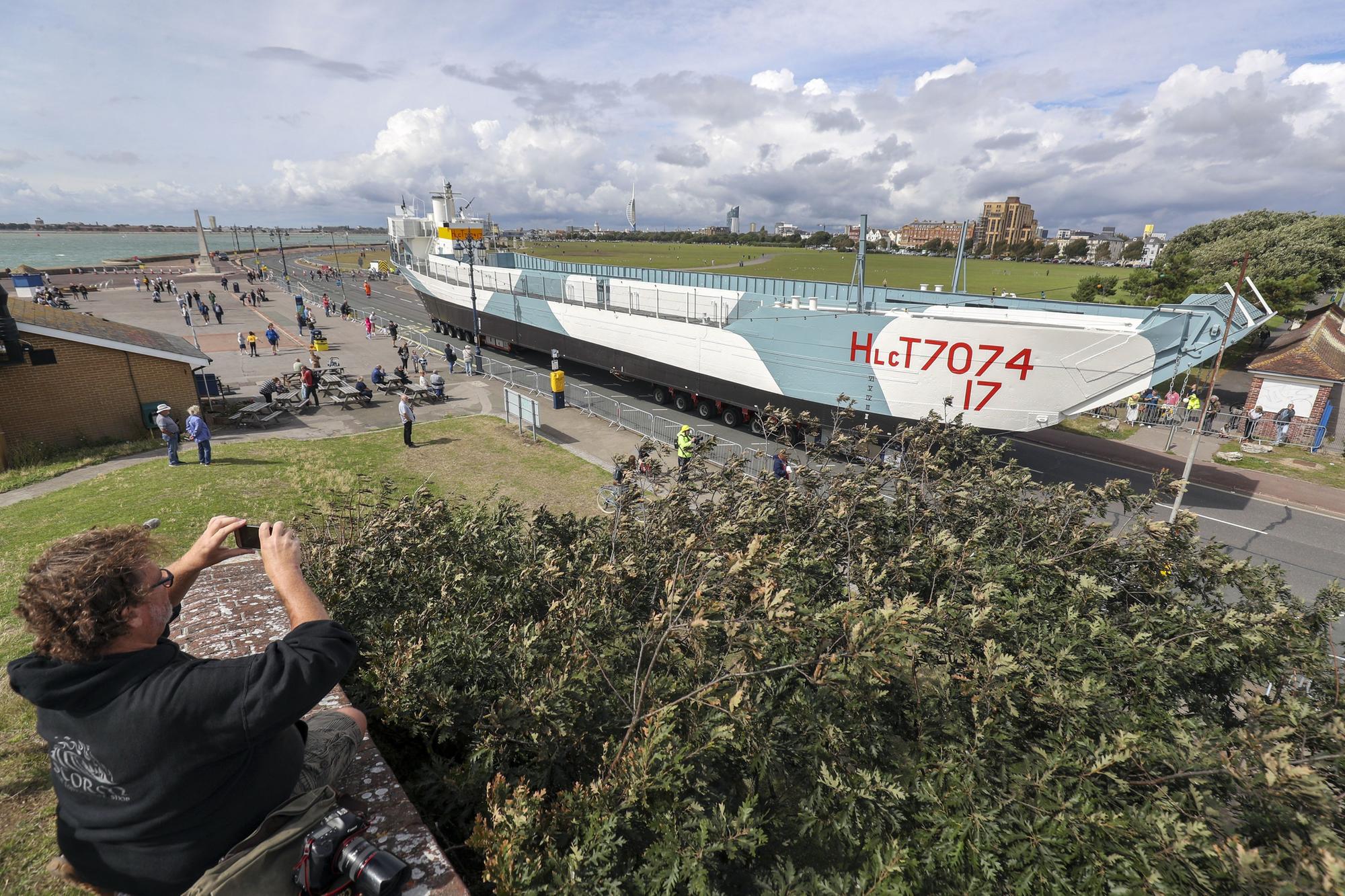 DDay landing craft LCT 7074 reaches dry land in Portsmouth The News