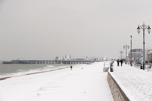 What a beautiful scene. The snow reached Southsea, the seafront and pier.
Picture: Keith Woodland/The News Portsmouth