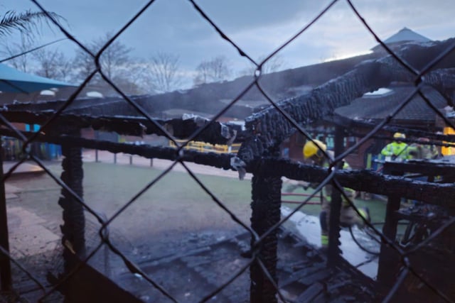 Firefighters at Manor Infant School