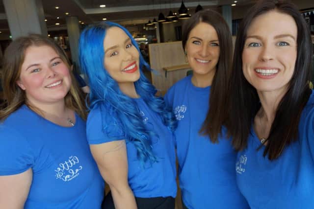 Helen and The Little Calm Company team, Helen's first workplace wellness business