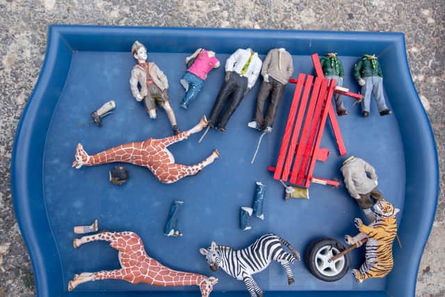 Some of the damaged miniature figures at Southsea Model Village. Picture: Habibur Rahman