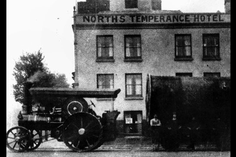 A Harry Francis owned traction engine in Warblington Street, Old Portsmouth with a boiler for the power station. Picture: Ralph Cousins collection