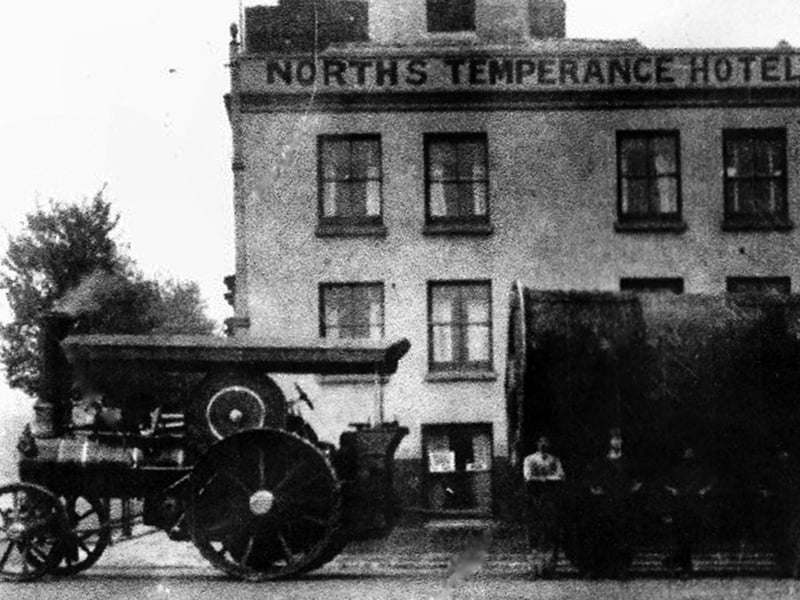 A Harry Francis owned traction engine in Warblington Street, Old Portsmouth with a boiler for the power station. Picture: Ralph Cousins collection