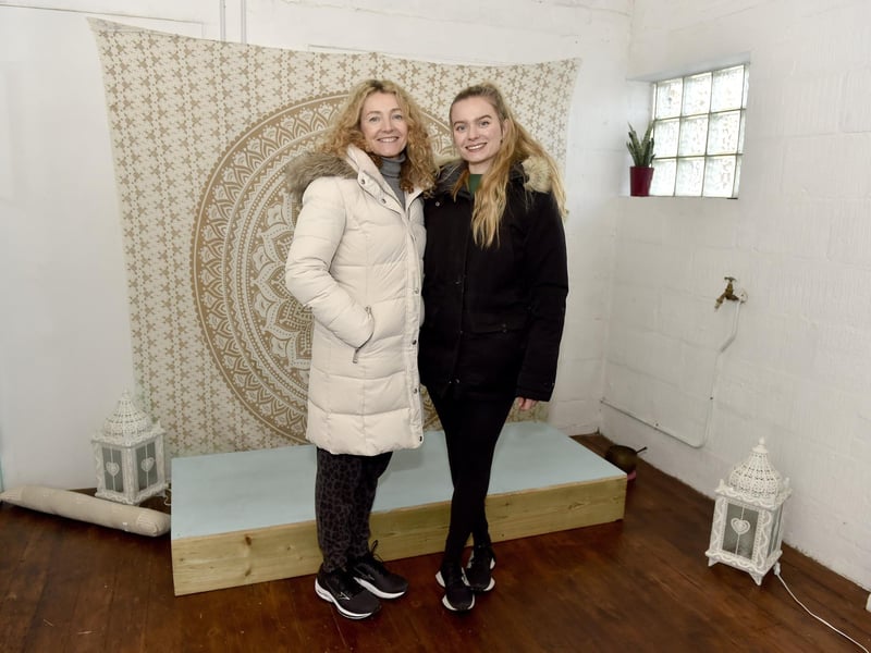 Alverstoke village has a high percentage of female business owners.
Pictured is: Julie and Hannah Bateman owners of The Loft Fitness - Yoga Life & Pilates.
Picture: Sarah Standing (180124-5290)
