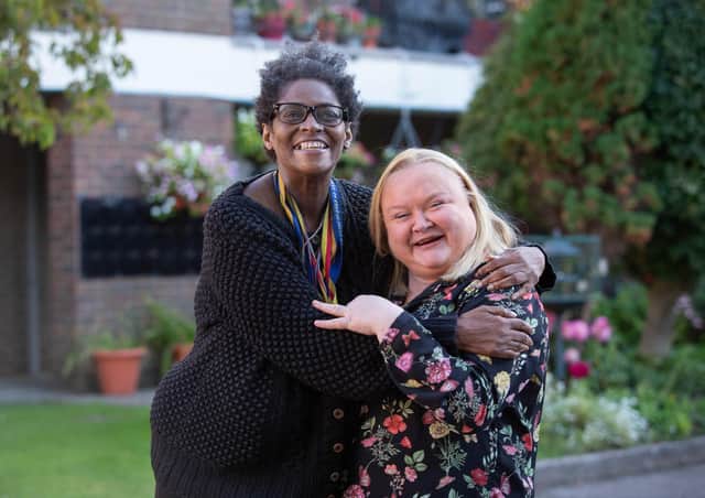 Pictured: Rosalind Nicholls and Sarah Mullings outside their home in Southsea on Wednedsay 7th October 2021
Picture: Habibur Rahman