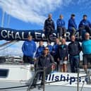 Crew onboard the Challenge yacht. 