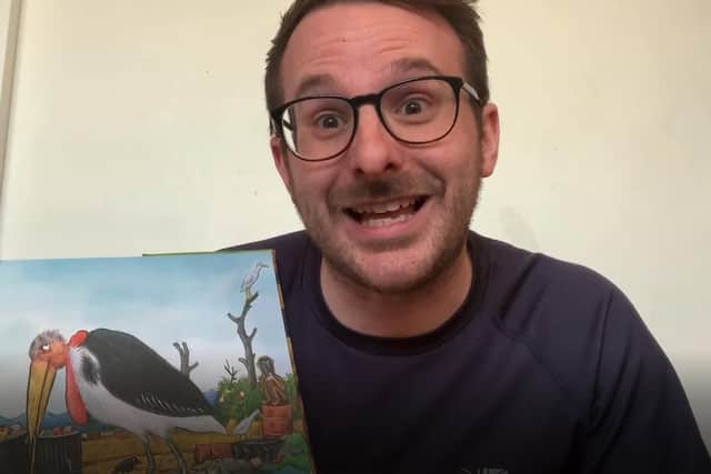 Seb Olway, deputy headteacher of Titchfield Primary School, has joined his staff in posting videos to the school's Facebook page for their pupils to enjoy. Picture: Seb Olway