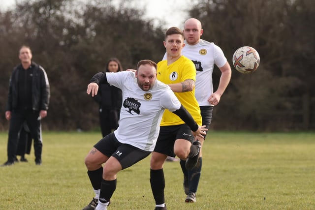 Pompey Chimes (white) v Sarisbury Spartans. Picture by Kevin Shipp