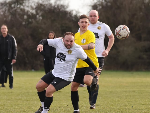 Pompey Chimes (white) v Sarisbury Spartans. Picture by Kevin Shipp