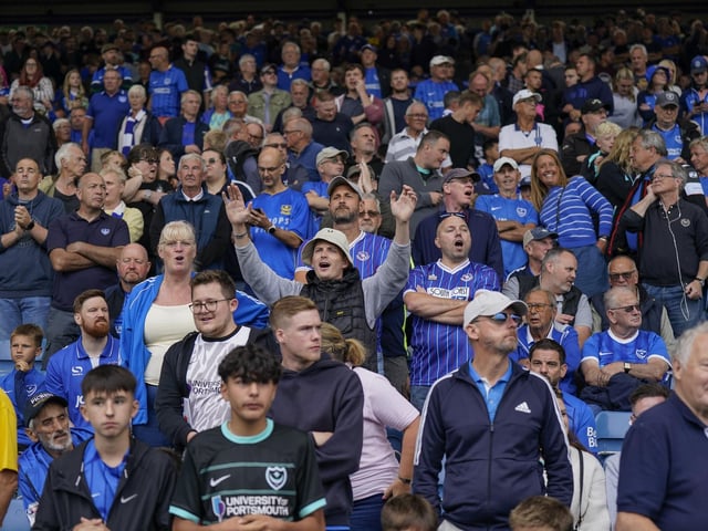 Loud and proud at Fratton Park.