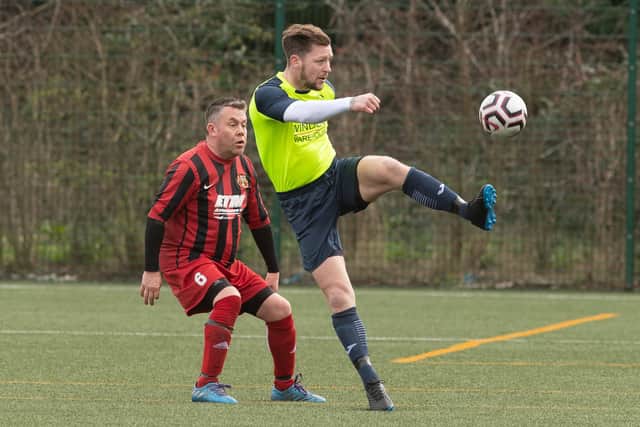 Harvest Home's Jake Daniels in action against Horndean. Picture: Keith Woodland