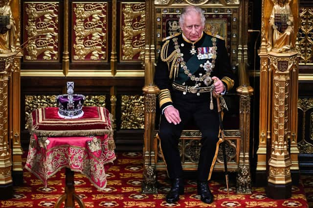 The then Prince Charles see on May 10 this year by the Imperial State Crown in the House of Lords Chamber, during the State Opening of Parliament, in the Houses of Parliament Picture: Ben Stansall/pool/AFP via Getty Images