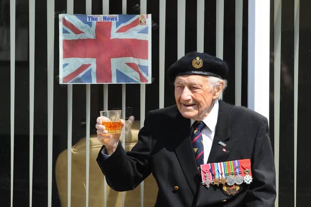 D-Day veteran Ron Cross MBE (99) from Alverstoke. Picture: Sarah Standing (070520-1540)