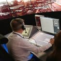 NATS personnel give a demonstration in the operations room at National Air Traffic Services (NATS) Swanwick in Hampshire, which will direct aircraft at London City Airport using the UK's first remote digital air traffic control tower. 

Photo: Andrew Matthews/PA Wire