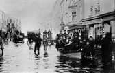 Flooding in Broad Street 1905