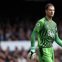 Everton's Asmir Begovic in action against West Ham in the Premier League in September. Picture: Alex Livesey/Getty Images