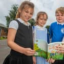 Left to right: Imogen Barnes, eight, Isla Ballard-Spooner, eight, Mason Smith, eight, and Noah Malley, eight, of Bedenham Primary School, Gosport,