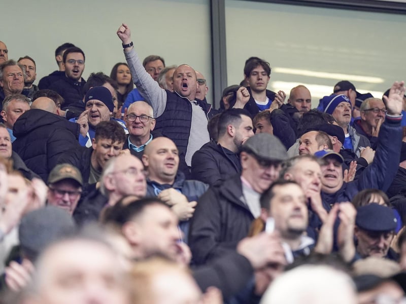 4,019 Pompey fans enjoyed the Blues' 1-0 win at Peterborough