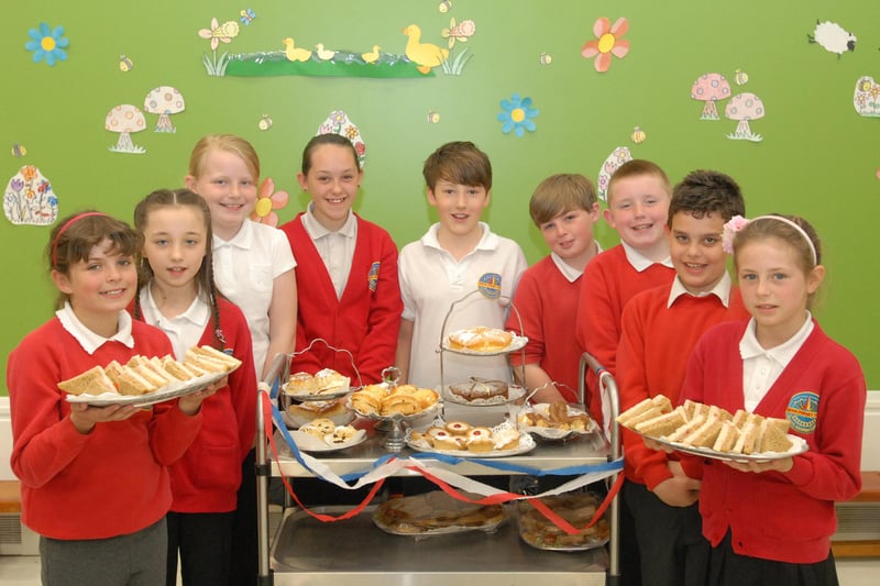 Year 5 children from Harton Primary  held a tea party for local residents 8 years ago. Does this bring back happy memories?