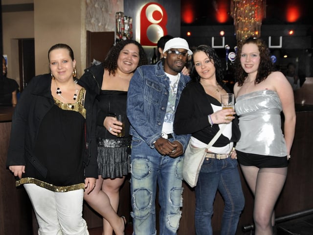 Clubbers enjoying a night out at Bar Bluu in Southsea in the 00s