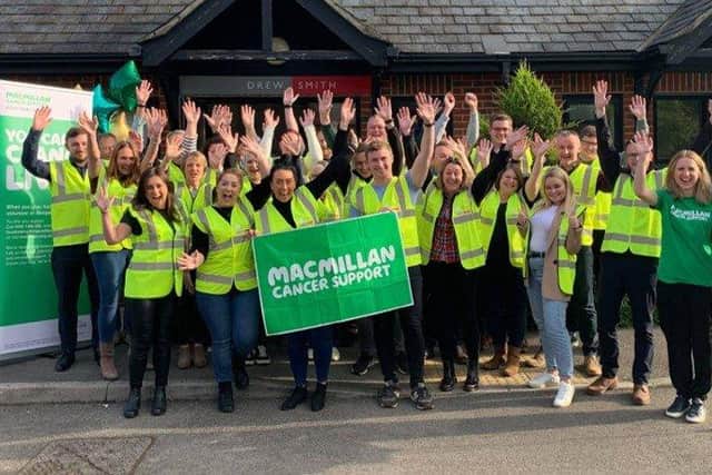 Drew Smith, which is based in Durley, is fundrasing for Macmillan Cancer Support and raising awareness of Ocular Melanoma after their colleague died from the cancer in 2021.