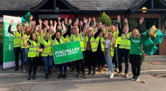 Drew Smith, which is based in Durley, is fundrasing for Macmillan Cancer Support and raising awareness of Ocular Melanoma after their colleague died from the cancer in 2021. 