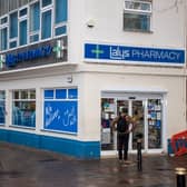 Lalys Pharmacy on Guildhall Walk in Portsmouth.