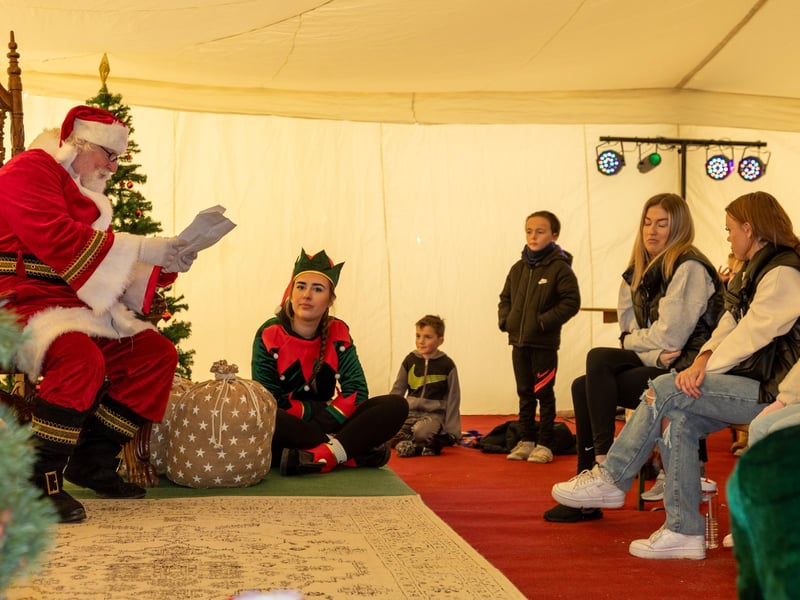 Pictured - Santa's Grotto was a sellout