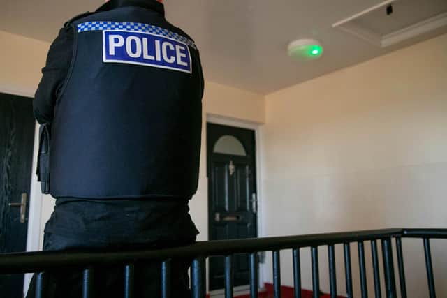 Police operation in Paulsgrove, Portsmouth on Tuesday 4th April 2023

Pictured: Police presence at a property in Paulsgrove, Portsmouth 

Picture: Habibur Rahman