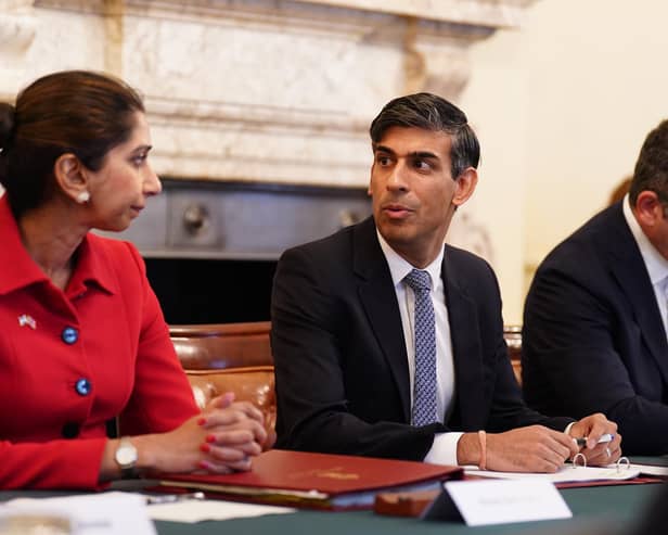 Suella Braverman is planning on speaking at the National Conservatism conference, which Hungarian prime minister Viktor Orban and former German spy chief Hans-Georg Maassen are also set to appear at. (Picture: James Manning/WPA pool/Getty Images)